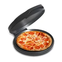 Commercial Chef CHQP12R 12-Inch Pizza Maker 12 Inch Black