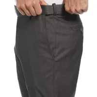 Savane Premium Stretch Gabardine Mens Straight Fit Flat Front Pant