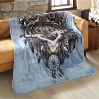 Shavel Home Products Spirit Wolf Hi Pile Midweight Throw