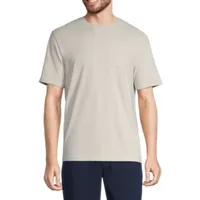 Stafford Super Soft Mens Short Sleeve Crew Neck Pajama Top