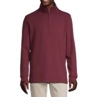 St. John's Bay Mens Long Sleeve Quarter-Zip Pullover
