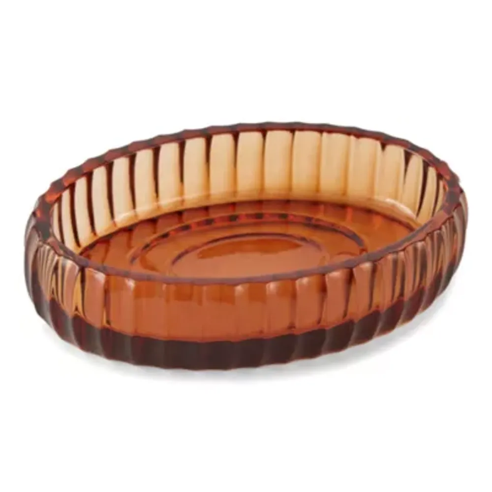 Casual Amber Glass Soap Dish