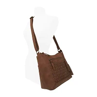 Bueno of California Double Top Zip Hobo Hobo Bag
