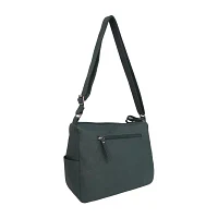 Bueno of California Medium Double Zip Crossbody Bag