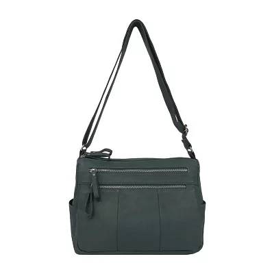 Bueno of California Medium Double Zip Crossbody Bag