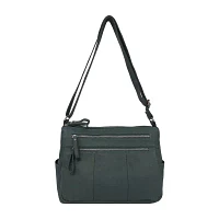Bueno of California Medium Double Zip Crossbody Bag