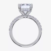 Womens 5 1/2 CT. T.W. White Diamond 14K Gold Side Stone Engagement Ring