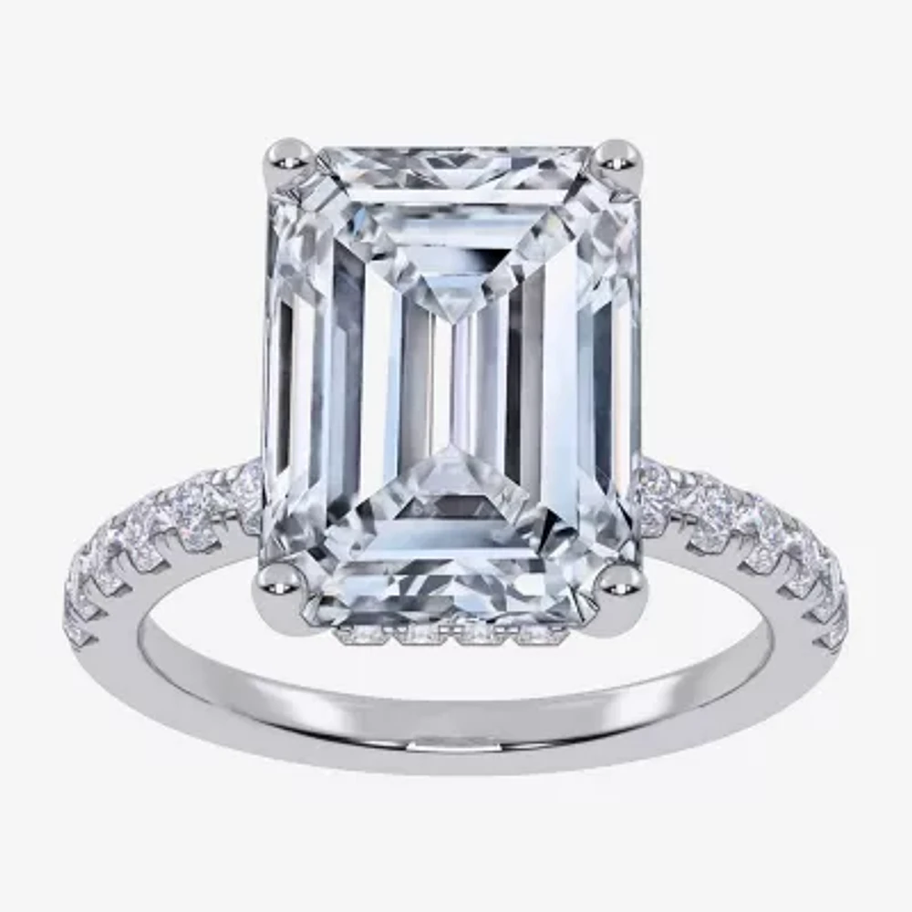 Womens 5 1/2 CT. T.W. White Diamond 14K Gold Side Stone Engagement Ring