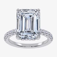 Womens 5 1/2 CT. T.W. White Diamond 14K Gold Side Stone Engagement Ring