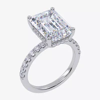 Womens 5 1/2 CT. T.W. White Diamond 14K Gold Side Stone Engagement Ring