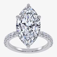 Womens 5 1/2 CT. T.W. White Diamond 14K Gold Marquise Side Stone Engagement Ring