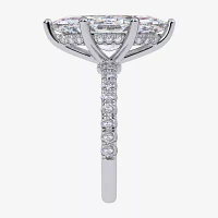 Womens 5 1/2 CT. T.W. White Diamond 14K Gold Marquise Side Stone Engagement Ring