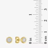 Diamond Addiction North Star (G-H / Si2-I1) Womens 1/7 CT. T.W. Lab Grown White Diamond 14K Gold Over Silver Sterling Silver Star Earring Set