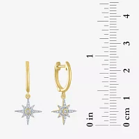 Diamond Addiction North Star (G-H / Si2-I1) Womens 1/7 CT. T.W. Lab Grown White Diamond 14K Gold Over Silver Sterling Silver Star Earring Set