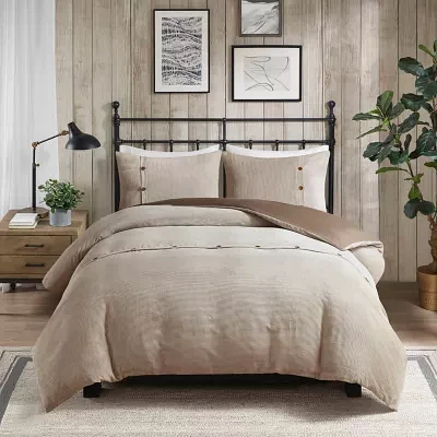 Madison Park Lennox Corduroy 3-pc. Duvet Cover Set