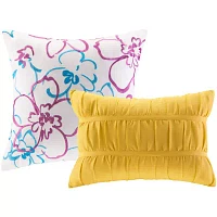 Intelligent Design Ashley Antimicrobial Floral Comforter Set with decorative pillows