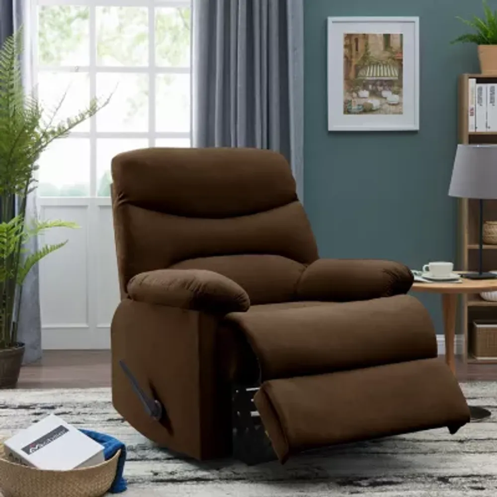 ProLounger Smith Wall Hugger Recliner Stain Resistant Microfiber with Ultra Padded Armrests