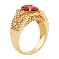 Womens 1/2 CT. T.W. Genuine Red Tourmaline 14K Gold Engagement Ring