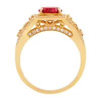 Womens 1/2 CT. T.W. Genuine Red Tourmaline 14K Gold Engagement Ring