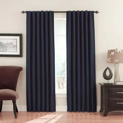 Eclipse Fresno Rod Pocket Blackout Single Curtain Panel