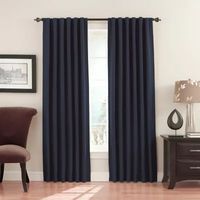 Eclipse Fresno Rod Pocket Blackout Single Curtain Panel