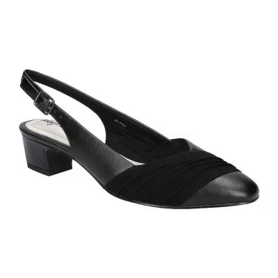 Easy Street Womens Bates Block Heel Pumps