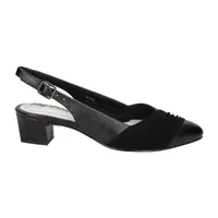 Easy Street Womens Bates Block Heel Pumps