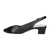 Easy Street Womens Bates Block Heel Pumps