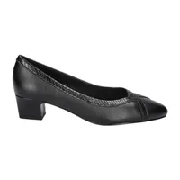 Easy Street Womens Myrtle Block Heel Pumps