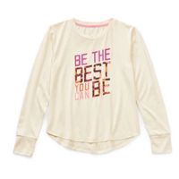 Xersion Little & Big Girls Round Neck Long Sleeve Tunic Top