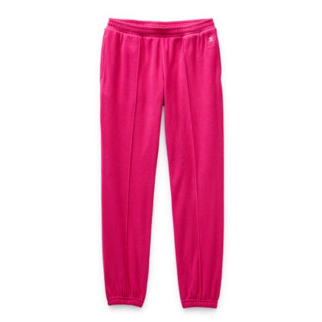 Mid-Rise French Terry Zip-Pocket Street Jogger Sweatpants for Girls