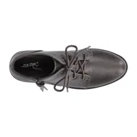 Easy Street Womens Becker Stacked Heel Booties