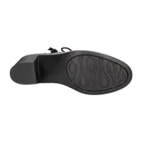 Easy Street Womens Becker Stacked Heel Booties