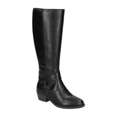 Easy Street Womens Anissa Stacked Heel Riding Boots