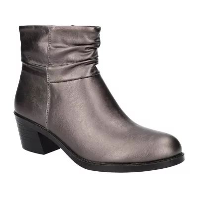 Easy Street Womens True Stacked Heel Slouch Boots