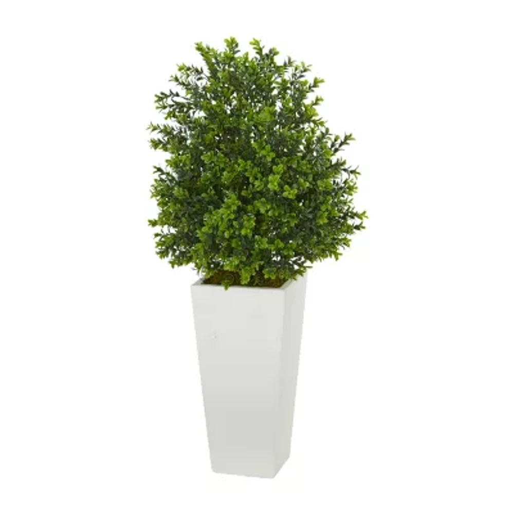 Sweet Grass Artificial Plant in White Tower Planter (Indoor/Outdoor)