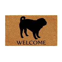 Calloway Mills Pug Outdoor Rectangular Doormats