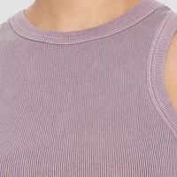 Forever 21 Ribbed Muscle Womens Juniors Scoop Neck Sleeveless Tank Top