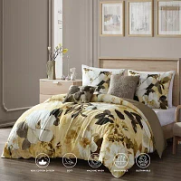 Bebejan Yellow Magnolia 5-pc. Midweight Reversible Comforter Set