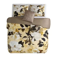 Bebejan Yellow Magnolia 5-pc. Midweight Reversible Comforter Set