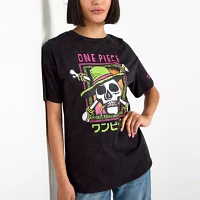 Juniors One Piece Boyfriend Tee Womens Crew Neck Short Sleeve Graphic T-Shirt