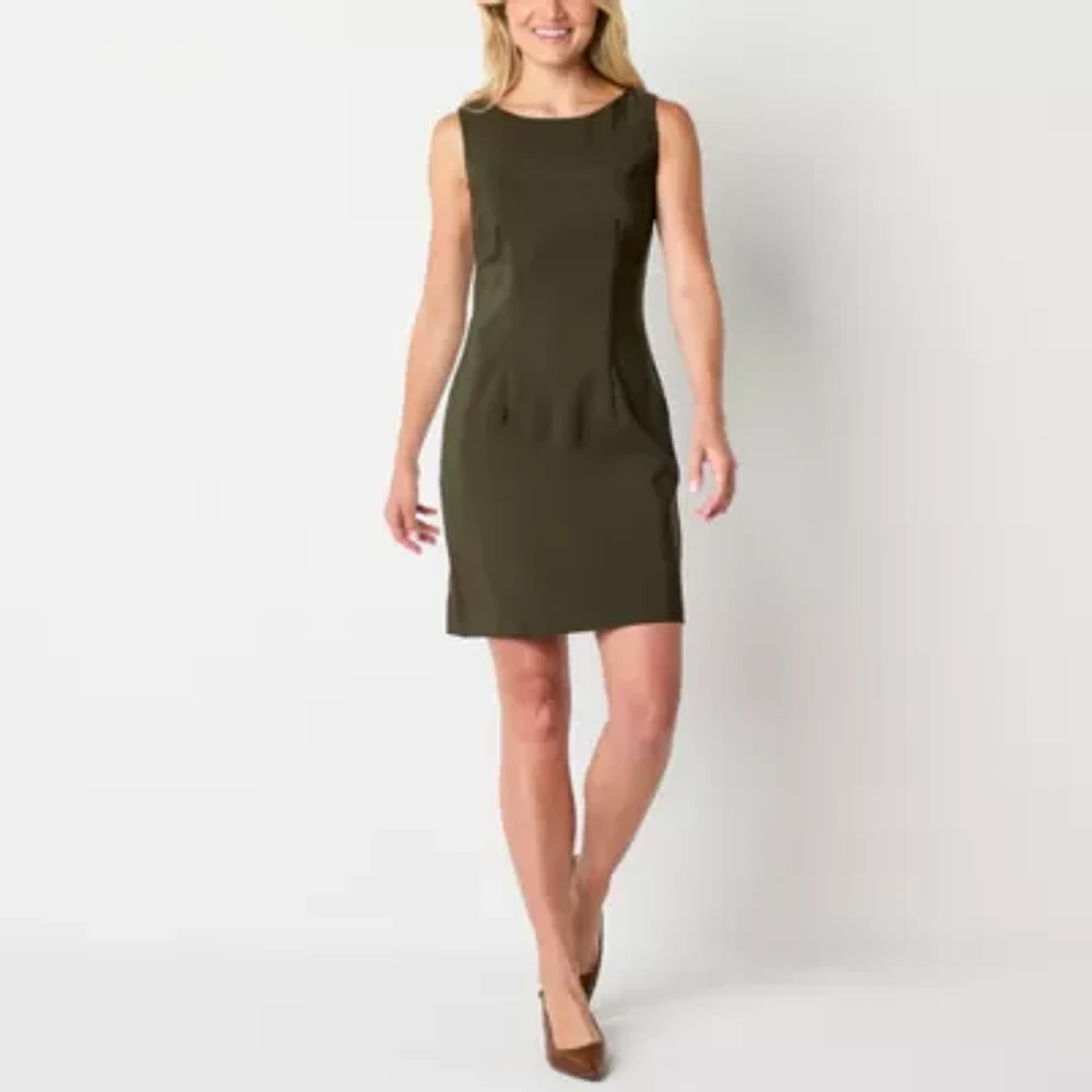 Alyx Womens Sleeveless Sheath Dress