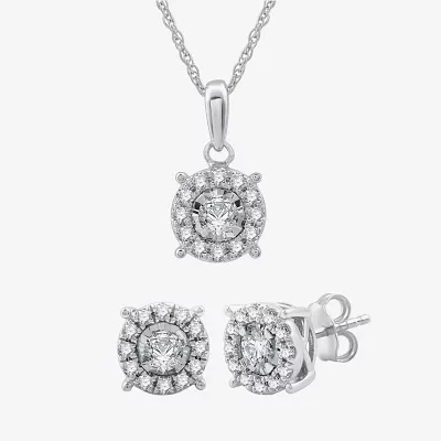 Diamond Blossom 1 CT. T.W. Lab Grown White Diamond Sterling Silver Round 2-pc. Jewelry Set