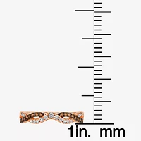 Le Vian® Ring featuring 1/6 CT. Nude Diamonds™ 1/8 Chocolate Diamonds® set 14K Strawberry Gold®