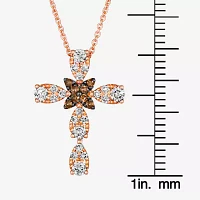 Le Vian® Pendant featuring 1/3 CT. Nude Diamonds™ 1/20 CT. Chocolate Diamonds® set in 14K Strawberry Gold®