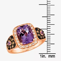 Le Vian® Ring featuring 2 1/6 CT. Cotton Candy Amethyst® 1/15 Bubble Gum Pink Sapphire™ 1/3 Chocolate Diamonds® 1/4 Nude Diamonds™ set 14K Strawberry Gold®