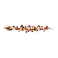 Northlight Berries Leaves Unlit Christmas Garland