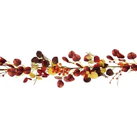 Northlight Berries Leaves Unlit Christmas Garland