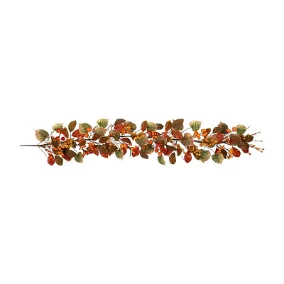 Northlight 5ft X 10in Pumpkin And Berry Unlit Christmas Garland