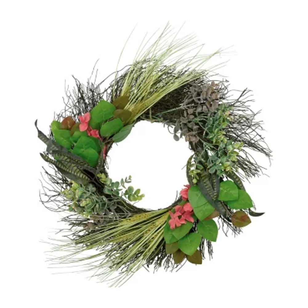 Northlight 22in Eucalyptus And Twig Wreath